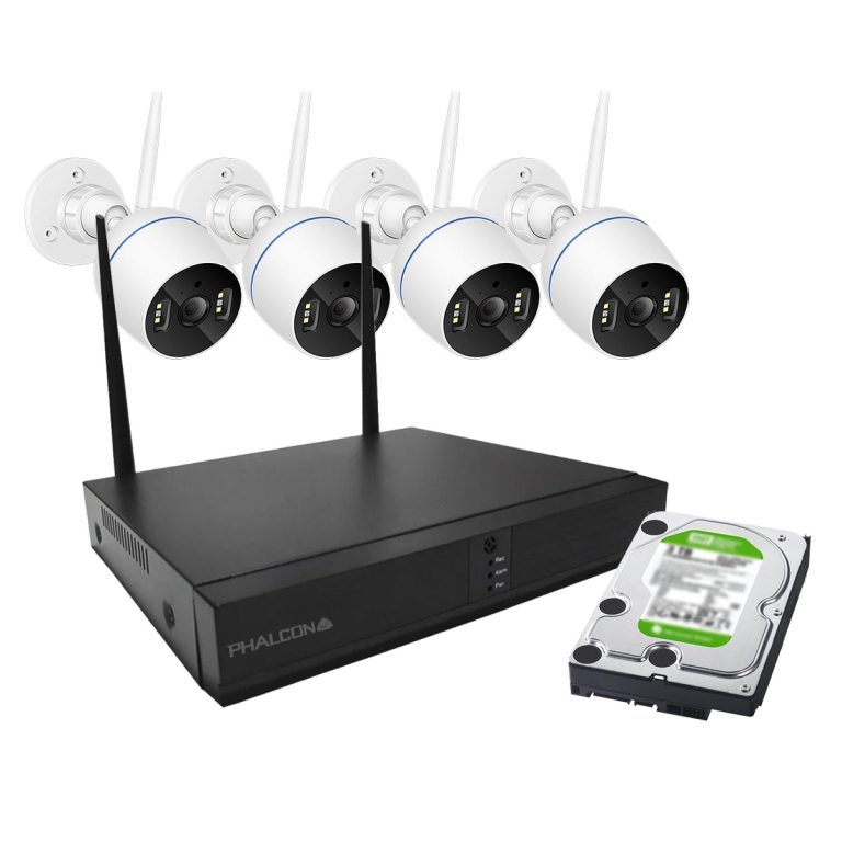 Kit NVR+ 4 cameras  wireless PTZ ICSEE +disco 500GB