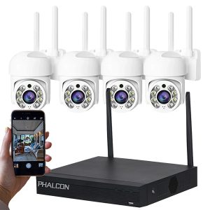 Kit NVR+ 4 cameras  wireless PTZ ICSEE