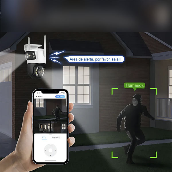 Camara Doble 2MP + 2MP PTZ app Yoosee - Imagen 7