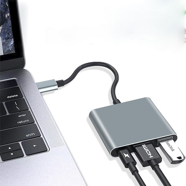Adaptador USB C a HDMI 3 en 1 - Imagen 3
