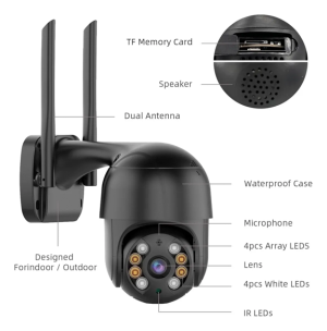 3.0MP Outdoor PT Wifi Icsee App - Imagen 3