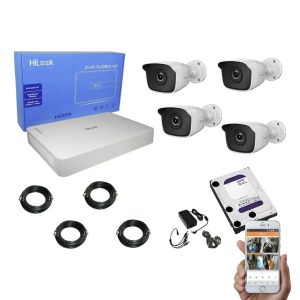 Kit DVR 8 + 4 cameras  +disco