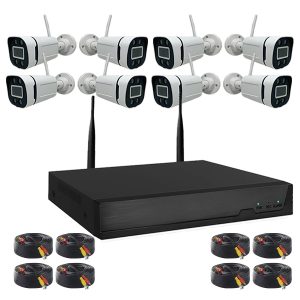 Kit DVR 8 + 8 cameras + 8 cables