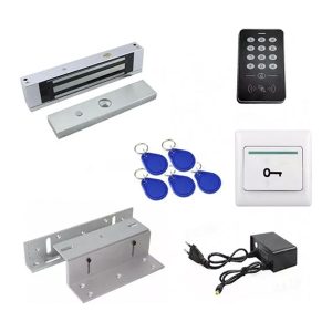 Kit Control Acceso 300 Lbs Cerradura Magnetica Electrica