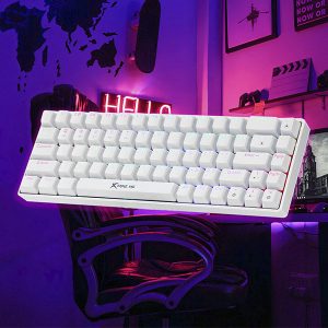 Teclado Mecanico Inalambrico RGB XTRIKE ME 60% Blanco - Imagen 2