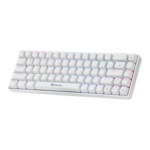 Teclado Mecanico Inalambrico RGB XTRIKE ME 60% Blanco