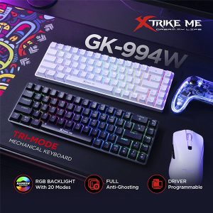 Teclado Mecanico Inalambrico RGB XTRIKE ME 60% Negro - Imagen 2