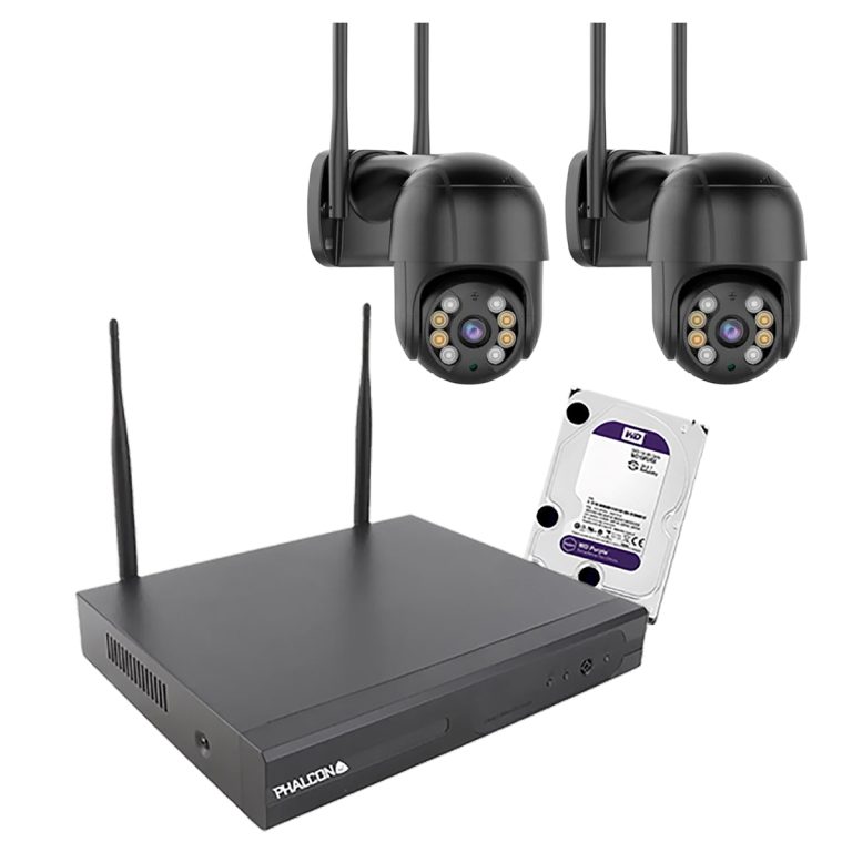 Kit ICSEE  NVR + 2 camaras PTZ ICSEE +disco