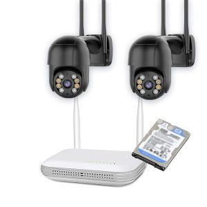 Kit ICSEE  NVR chico + 2 camaras PTZ ICSEE +disco 250