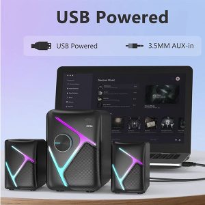 Parlantes Gamer Xtrike Me SK-610 con Subwoofer y RGB - Imagen 3