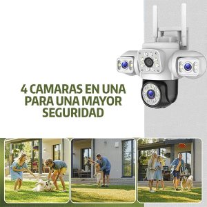 Camara Triple 2MP x3  PTZ   app Yoosee - Imagen 2