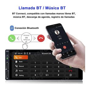 MP5 Wireless carplay Android Auto 6" con 12 led camara - Imagen 6