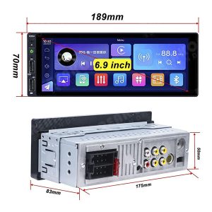 MP5 Wireless carplay Android Auto 6" con 12 led camara - Imagen 8