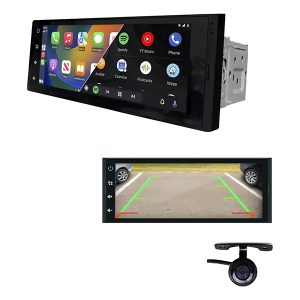 4Core Android Car Radio Carplay 1Din 6" AHD Camera