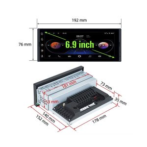 4Core Android Car Radio Carplay 1Din 6" AHD Camera - Imagen 3