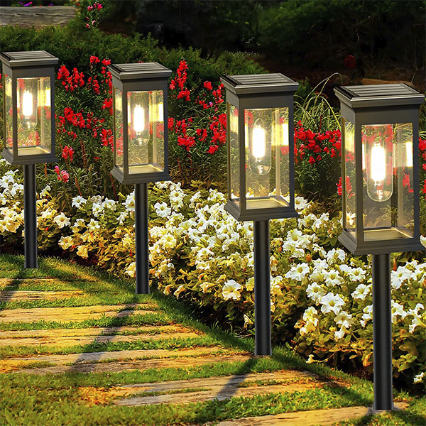 Lampara solar jardin antorcha x4 - Imagen 2