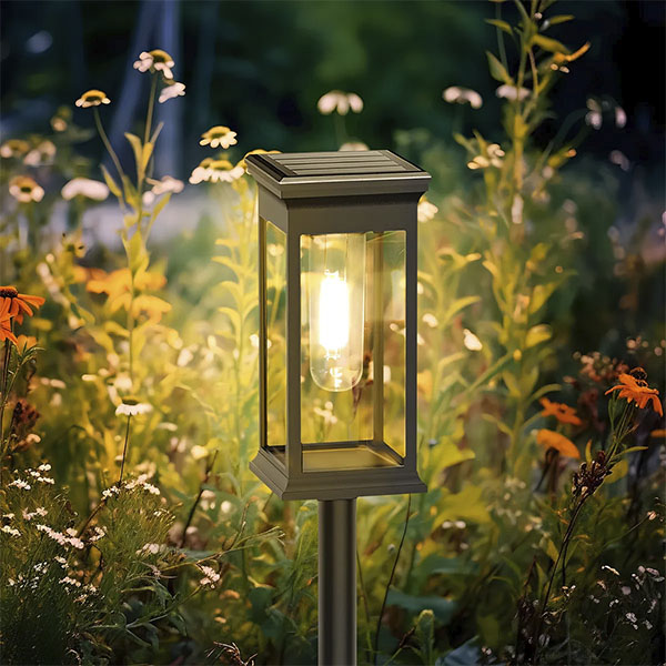 Lampara solar jardin antorcha