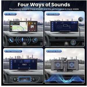 MP5 Wireless carplay Android Auto With DVR AHD Camera - Imagen 2