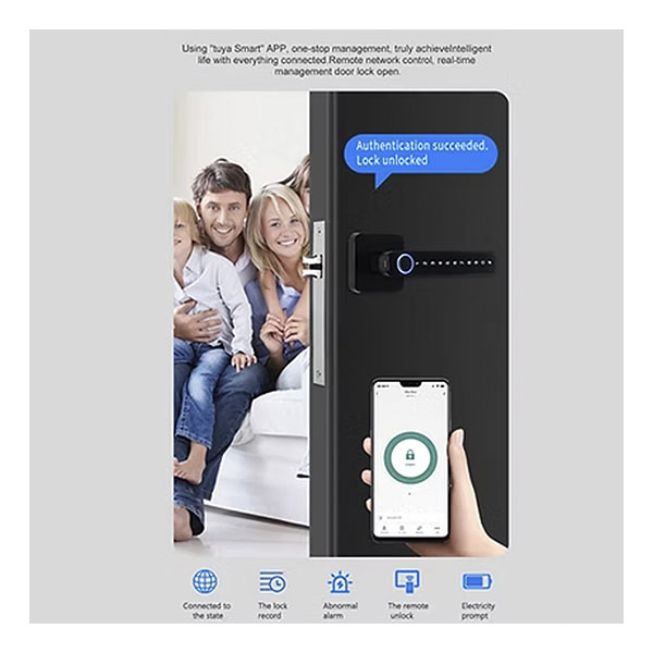 Cerradura Inteligente Bluetooth -App Tuya Smart Life- Tarjeta Clave - Imagen 2