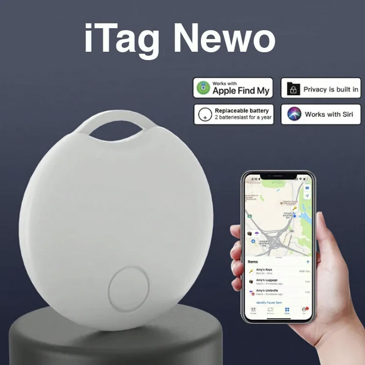 Tags Apple My finds 40m bluetooth CR2032 hasta 6 meses bateria - Imagen 4