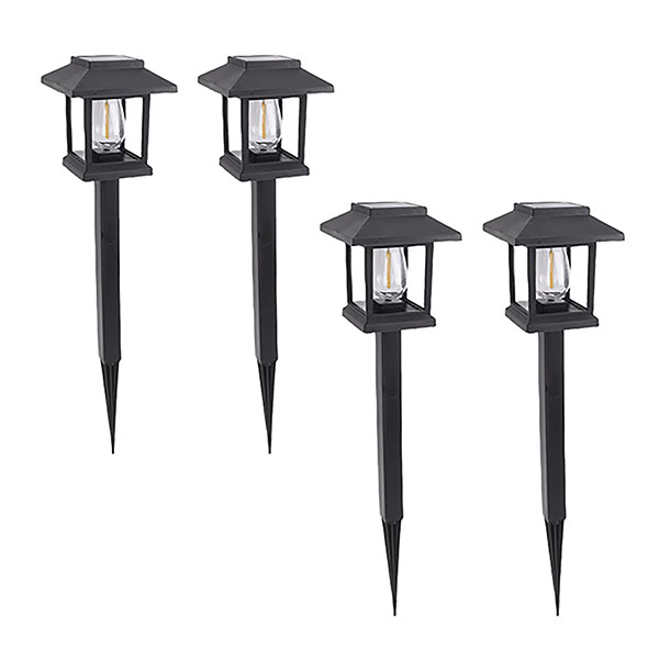 Estaca Lampara solar jardin antorcha x4
