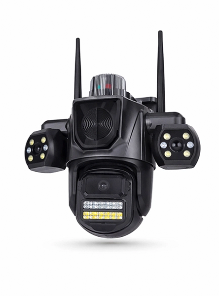 Cámara Ip Wifi De Tres lentes Hd