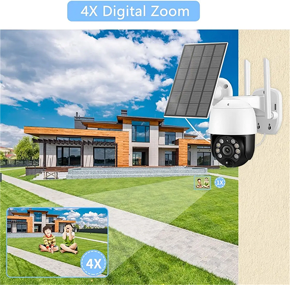 Cámara de vigilancia 4G icsee, con panel solar - Imagen 3