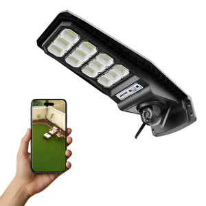 Farol con Cámara de vigilancia 4G  icsee, con panel solar