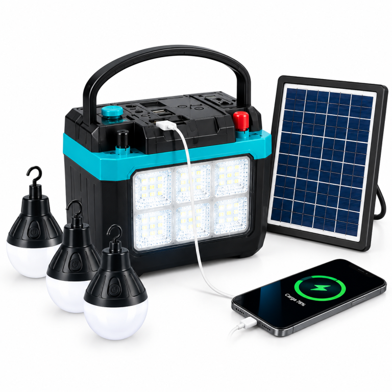 Farol Camping Recargable Solar Mas 3 Lamparas , Cargador Usb