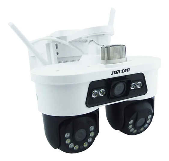Cámara de vigilancia de dos cabezas Wi-fi Externa 3 Lentes Zoom Ip66, yoose